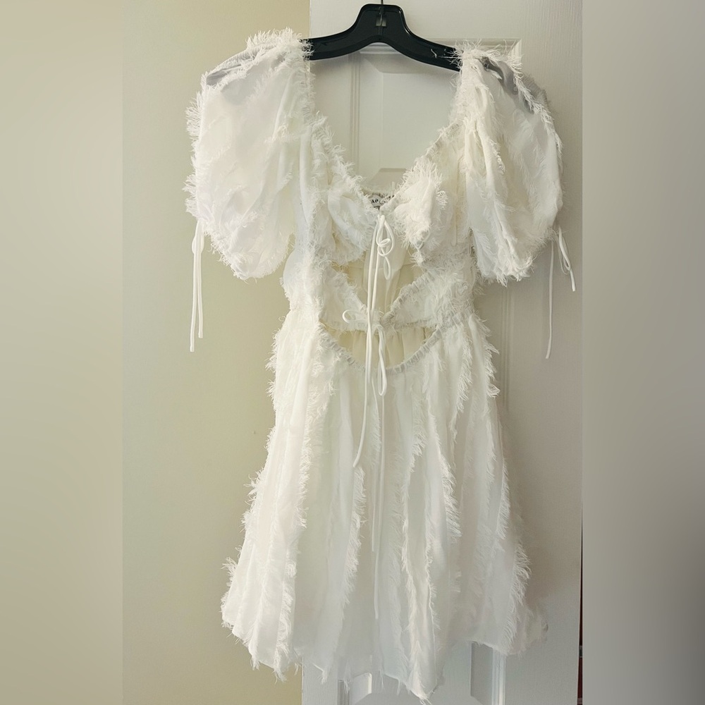 NWT beachy white cutout  XS sexy dress Saboluxe Blake boho chic